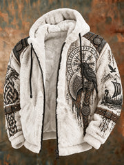 Manteau viking en flanelle pour homme
