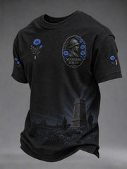 T-shirt imprimé pour hommes «N'OUBLIONS JAMAIS»