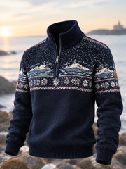 Sweatshirt Nordic Heritage Half Zip Homme