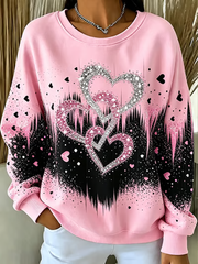 Femmes du cancer du sein rose Art Print Regular Sweatshirt