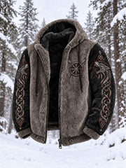 Veste Viking en flanelle imprimée pour homme