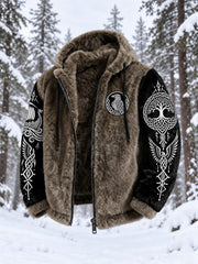 Veste en flanelle imprimée viking pour homme