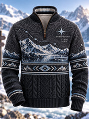 Pull nordique d’hiver Heritage à demi-fermeture pour homme