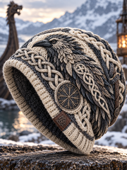 Chapeau tricoté froid chaud et froid Viking Vintage automne et hiver