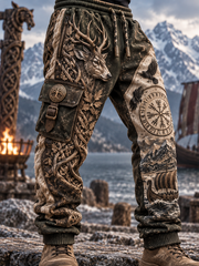 Pantalons de survêtement décontractés Viking pour hommes