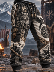 Pantalons de survêtement décontractés vikings pour homme