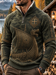 Chandail à manches plaquées Viking Homme