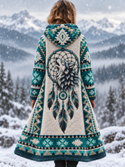 Veste en flanelle vintage de style animal aztèque Viking pour femme