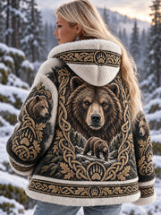 Veste confortable décontractée en flanelle pour femme Style NordicVikingScandinave Art-Print