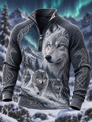 Sweat-shirt décontracté pour homme, style nordique viking scandinave, imprimé graphique vintage