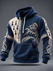 Sweat à capuche imprimé France Bretagne pour homme