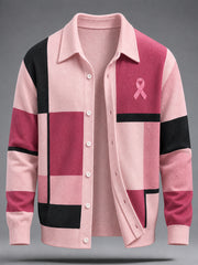 Sweat en fausse laine «Les vrais hommes portent du rose» pour la sensibilisation au cancer du sein chez l’homme