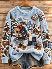 Sweat-shirt en flanelle pour femmes aux motifs d'animaux originaux