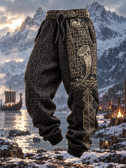 Pantalon Retro Viking Vegvisir Homme