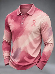 Les vrais hommes portent un t-shirt de sensibilisation au cancer du sein rose.