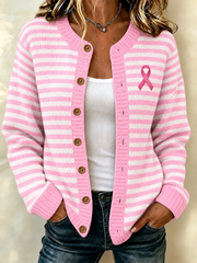 Cardigan contre le cancer du sein pour femmes
