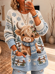 Pull en imitation animaux intéressants pour femmes
