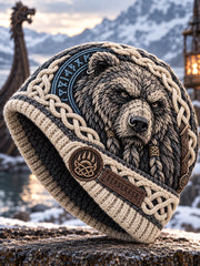 Viking Art Vintage Automne Et Hiver Chaud Froid Tricoté Chapeau