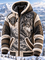 Veste polaire composite à motif viking pour homme
