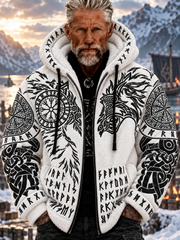 Manteau en flanelle Norse Wolf Viking Homme