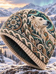 Chapeau unisexe à imprimé animalier nordique