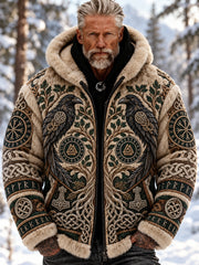 Veste polaire composite à motif viking pour homme