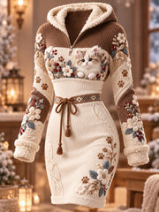 Robe à capuche animaux intéressants pour femmes