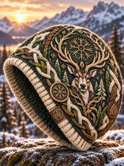 Chapeau unisexe à imprimé animalier viking nordique
