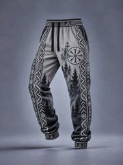 Pantalons à imprimé viking pour homme