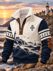 Sweat-shirt imprimé Bretagne pour homme