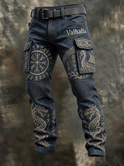 Pantalon imprimé viking pour homme