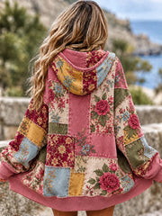 Cardigan décontracté imprimé floral pour femmes