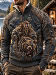 Chandail Viking Art à manches plaquées Homme