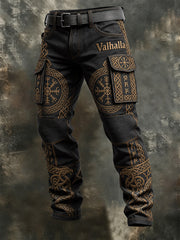 Pantalon imprimé viking pour homme