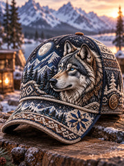 Bonnet unisexe nordique pour l’automne et l’hiver, motifs animaux