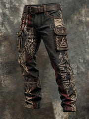 Pantalon imprimé viking pour homme