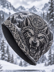 Cagoule polaire à motif viking