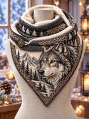 Écharpe triangulaire à motif viking