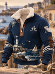 Sweat-shirt imprimé Bretagne pour hommes