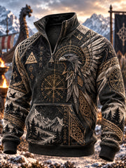Chandail à capuchon Viking Art Homme