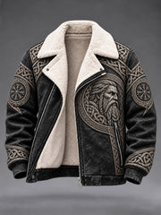Veste en peluche viking pour homme