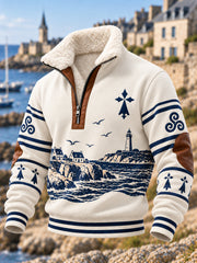 Sweat-shirt imprimé Bretagne pour hommes