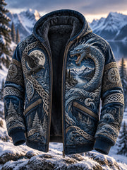 Veste en molleton composite animaux nordiques automne et hiver pour hommes