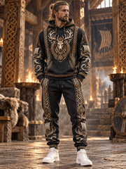 Ensemble sweat à capuche viking pour homme