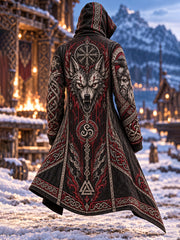 Cardigan viking à capuche pour homme