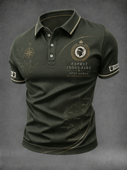 Chemise pour homme à imprimé du drapeau de la Corse