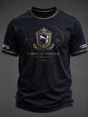 T-shirt pour homme imprimé du drapeau de la Corse