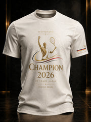 T-shirt commémoratif du champion masculin de tennis 2026