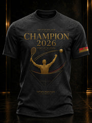 T-shirt commémoratif du champion masculin de tennis 2026