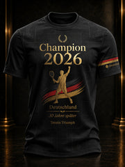 T-shirt commémoratif du champion masculin de tennis 2026